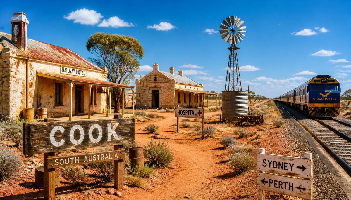 A Ghost Town in the Great Australian Outback: Cook, the Deserted Destination