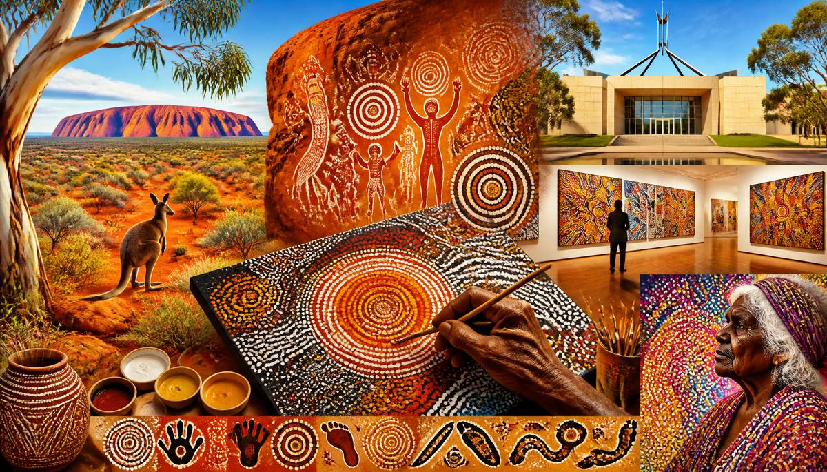 Echoes in Art: How Aboriginal Stories Shape Modern Australian Art