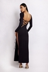 Chloe Peached Jersey One Shoulder Midi Dress - Mahogany