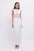 Frida Ruched Front Long Sleeve Maxi Dress