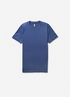 Mercerised Crew Neck T-Shirt Blue